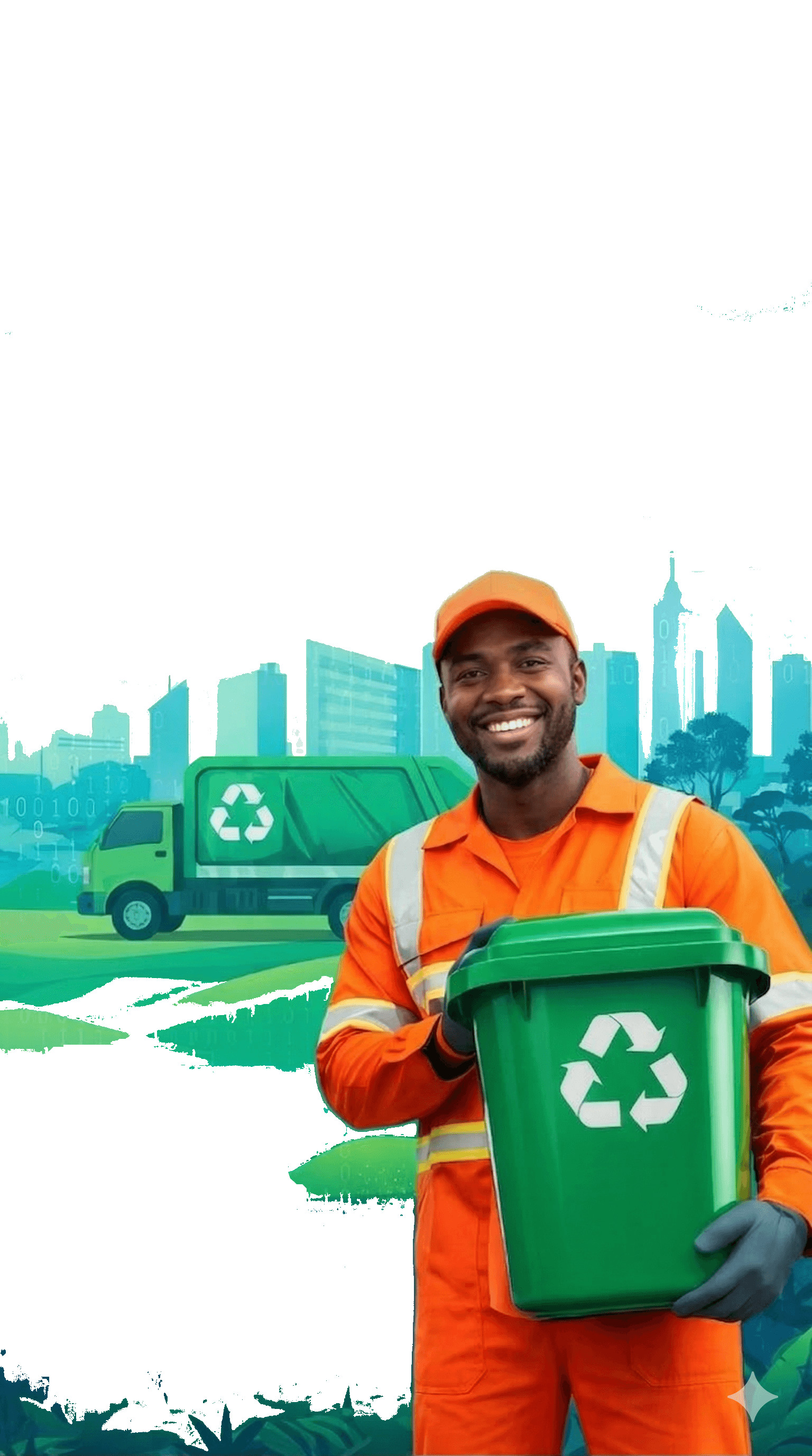 Waste truck collection mobile